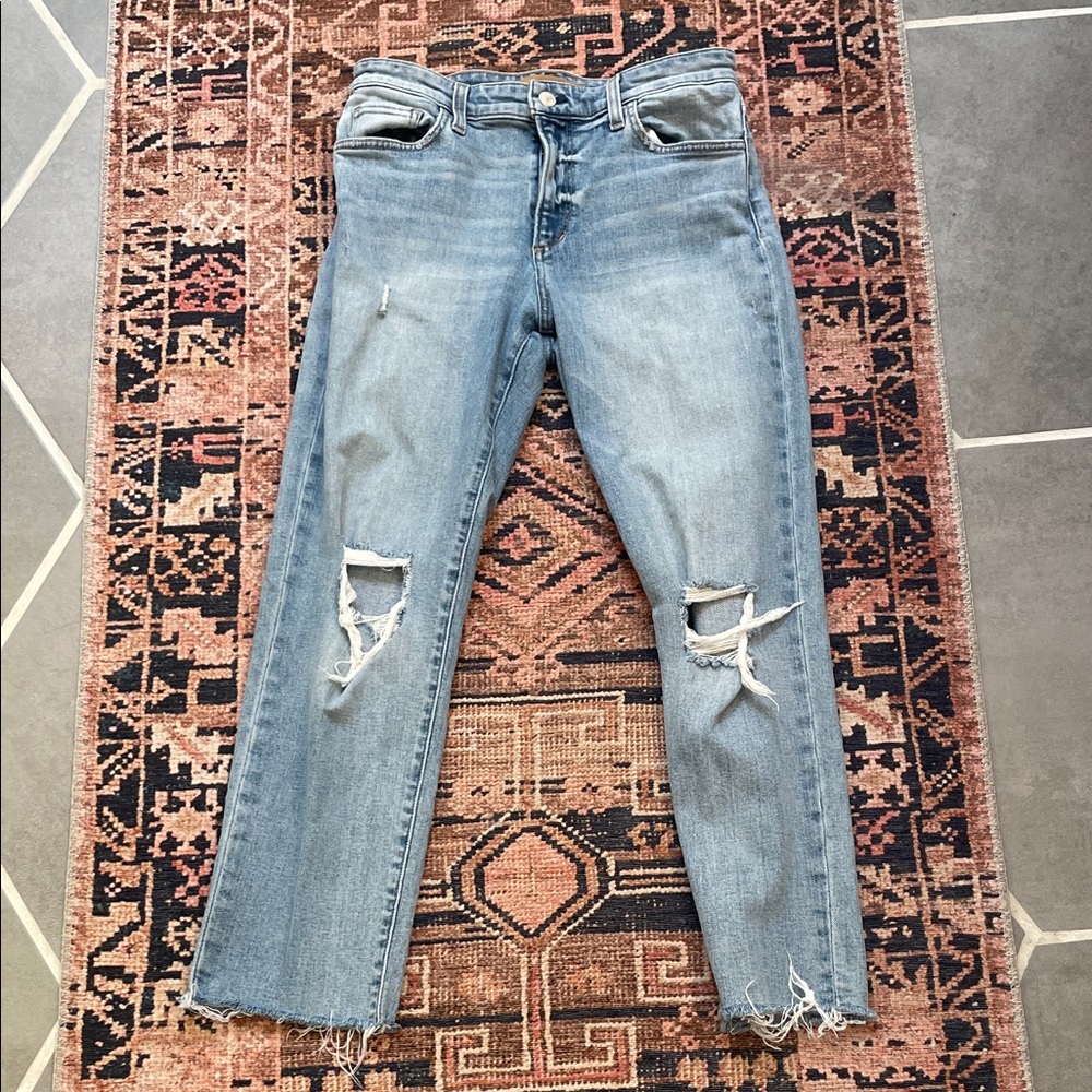 Joe’s Light Blue Distressed Women Jeans